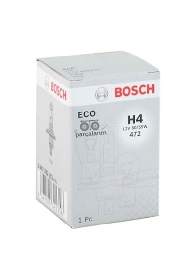 Alcamlar Bosch  1987302803 - Ampul H4 12V Standart H4 Ampul 55 / 60W Tırnak