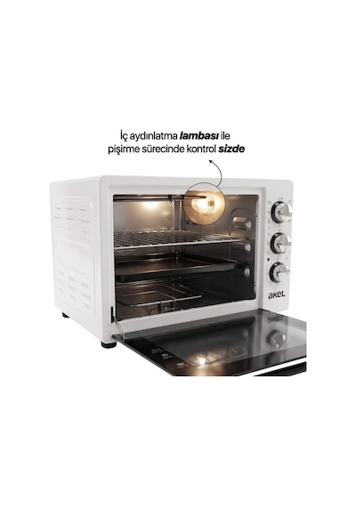 Akel AF340L 34 L Beyaz Mini/Midi Fırın
