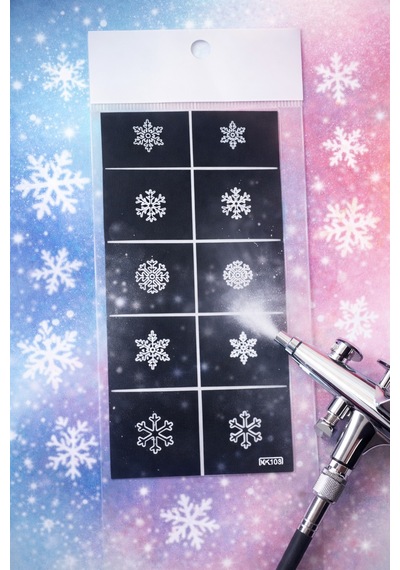 Pro Art Airbrush Nail Stencil Series No:01
