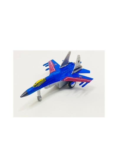 Metal Savaş Uçağı Mavi Işıklı Sesli F16 Model Uçak Askeri