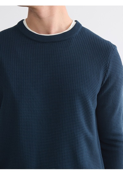 Lcw Vision Petrol Bisiklet Yaka Regular Fit Erkek Triko Kazak