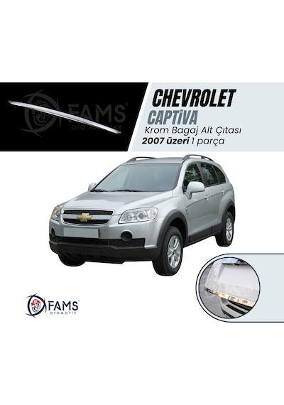 Chevrolet Captiva Krom Alt Bagaj Çıtası 2007 Üzeri P. Çelik