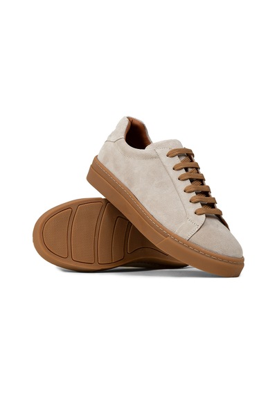 Deery Erkek Hakiki Süet Gri Sneaker Ayakkabı - 02018mgrıc01 Gri