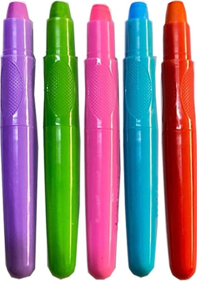 Saç Boyama Kalemi 5 Renk 1 Paket Bubu Saç Boyama Tebeşiri 5 Li Yıkanabilir Mini Tarak Hediyeli Hair Chalk Pen
