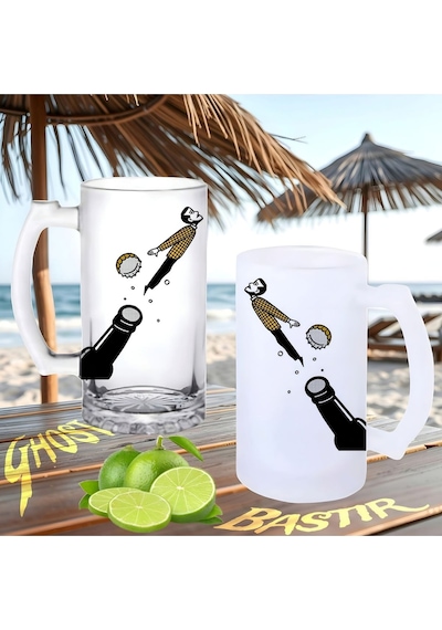 Bira Kapağı Buzlu Ya Da Buzsuz Bira Bardağı