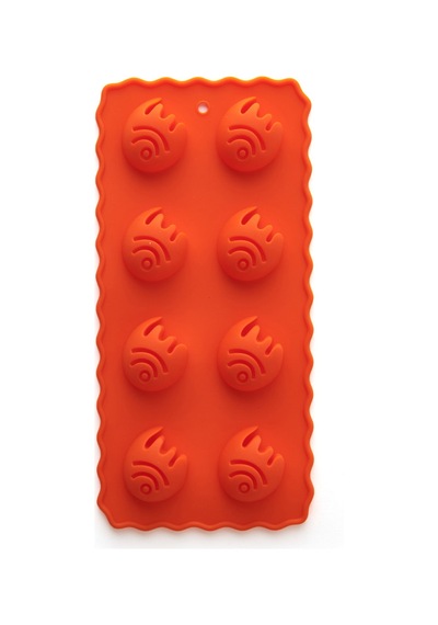 Fackelmannn Silikon Çikolata Kalıbı - Turuncu - 22 Cm Renkli