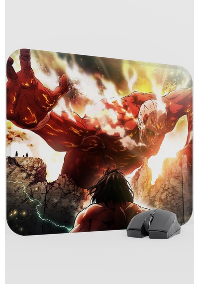 Attack On Titan Anime V5 - 48x40 Xl Gaming Kauçuk Kaymaz Taban Mouse Pad Fare Altlığı