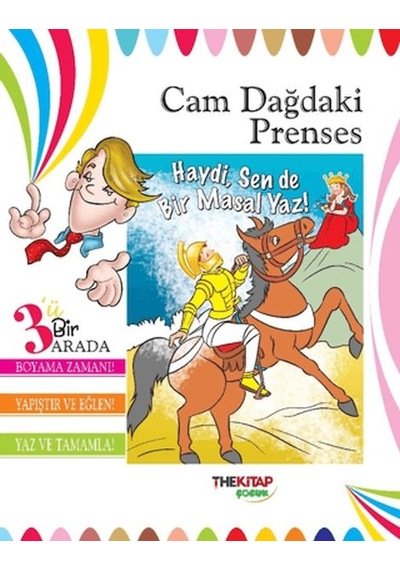 Cam Dağdaki Prenses Üçü Bir Arada Etkinlik Kitabı - Yqbx-764832
