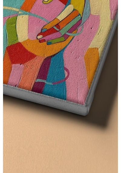 Webstyle Sayılarla Boyama Seti Kasnaklı Renkli Sarılış 60x75 Cm