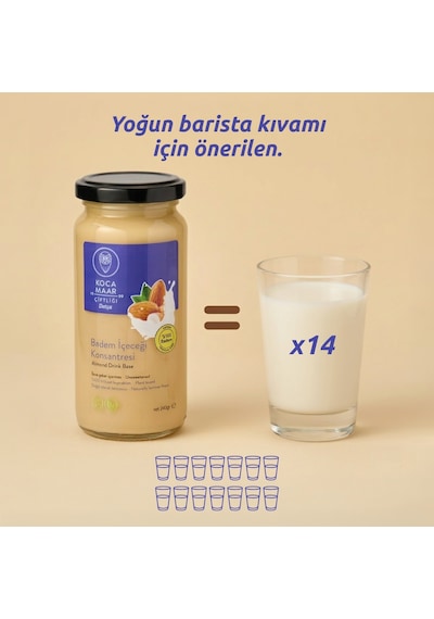 Kocamaar Badem İçeceği Konsantresi %100 Badem 240 G