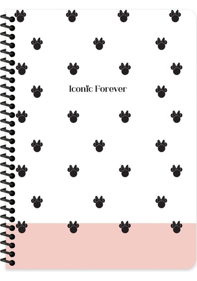 16.5x22.5 Çizgili Defter - Iconic Forever 80 Yaprak Çok Renkli