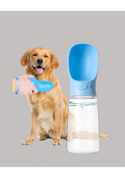 Akıllı Su Akış Kontrollü Köpek Su Matara Taşınabilir Gezdirme Şişesi