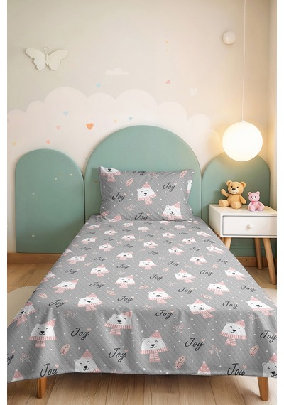 Evimde Bambaşka Ayıcık Gri Pastel Çocuk Odası Tek Kişilik Pike Takımı-sevimli Pembe 160x220 CM Kapitone Yatak Örtüsü Evimde Bambaşka Ayıcık Gri Pastel Çocuk Odası Tek Kişilik Pike Takımı-sevimli Pembe 160x220 CM Kapitone Yatak Örtüsü