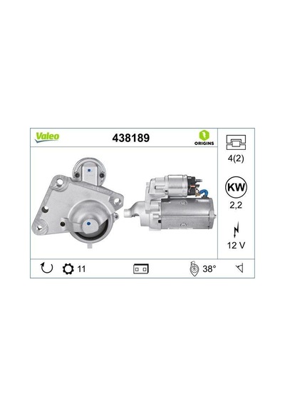Valeo 12v Marş Motoru 11 Diş 2.2 Kw Cıtroen Berlıngo/c1/c3/nemo-peugeot 206/306/bıpper/partner Tepee