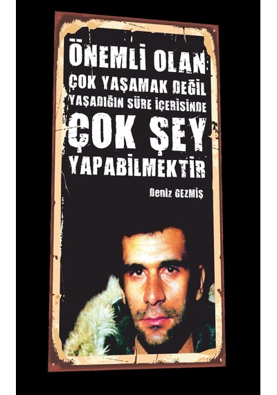 Deniz Gezmiş Mini retro ahşap poster