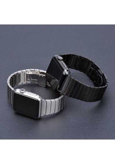 Ekılıf - Apple Uyumlu  Watch 42mm - Kordon Seramik Kordon Krd-16 - Beyaz