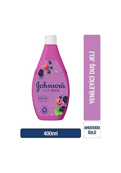 Johnson & Johnson Johnson's Vita-rich Ahududu Özlü Yenileyici Duş Jeli 400 Ml Acai Üzümü