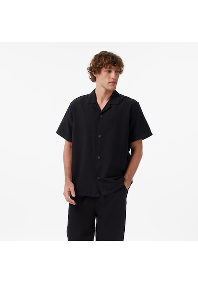 Unıted4 Comfort Fit Erkek Siyah Gömlek Tema