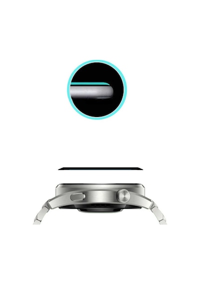 More Tr Huawei Watch 3 Pro Zore Pmma Pet Saat Ekran Koruyucu-Siyah