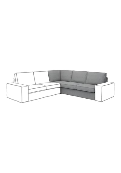 Ikea Gri Konforlu Kanepe - Köşe Kanepe Kılıfı