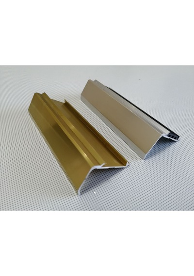 Fitilli Basamak Profili - Lastikli Basamak Burun Profili 300 Cm-Silver