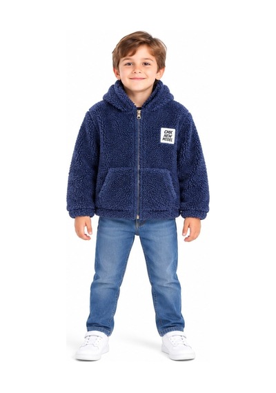 Mavi Boncukk Çocuk Unisex Peluş Welsoft Fermuarlı Kapüşonlu Ve Dik Yaka Polar Mont Ceket Lacivert1 Mavi Boncukk Çocuk Unisex Peluş Welsoft Fermuarlı Kapüşonlu Ve Dik Yaka Polar Mont Ceket Lacivert1