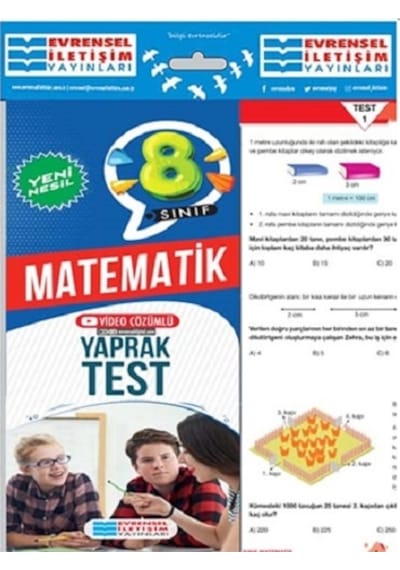 8. Sınıf Matematik Yeni Nesil Yaprak Test- Evrensel İletişim Yayınları