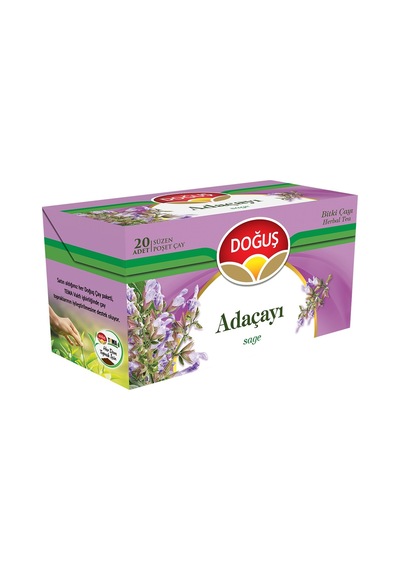Doğuş Adaçayı Poşet Çay 20'li - Boğaz Rahatlatıcı Bitki Çayı Tarı 20.2 G