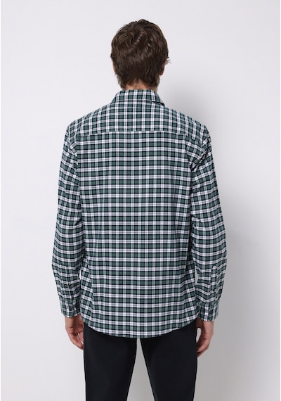 Colin's Colins Regular Fit Shirt Neck Ekoseli Erkek Yeşil Uzun Kol Gömlek Cl1076492 Q1.v2 Grn Yeşil