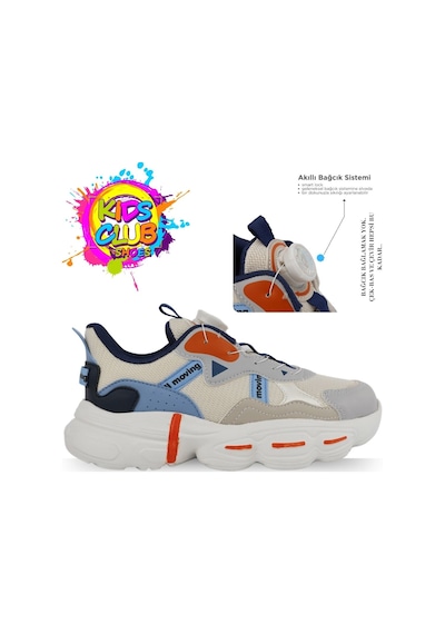 Cool Rex Akıllı Bağcık Mekanizmalı Ortopedik Çocuk Spor Ayakkabı Mavi