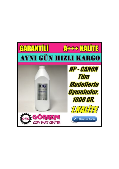 Hp 1020 Toner Tozu Uyumlu 1000 Gr