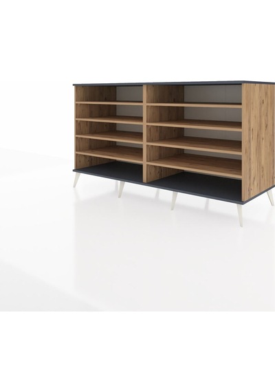 Kronos Konsol 8 Raflı 176x59x99 Çam-antrasit/çam Çam-antrasit/çam Kronos Konsol 8 Raflı 176x59x99 Çam-antrasit/çam Çam-antrasit/çam