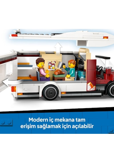 LEGO® City Tatil Macera Karavanı 60454 - 6 Yaş ve Üzeri Çocuklar için Yaratıcı Oyuncak Yapım Seti (385 Parça)