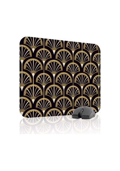 Art Deco Tarzı Kaymaz Dikişli Kauçuk Oyuncu Mousepad V1 - 48x40 Xl Gaming Mouse Pad Fare Altlığı