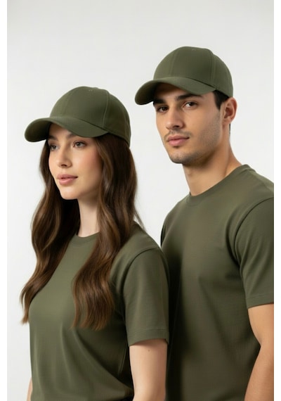 Mollycrush Luxury Unisex Haki Pamuklu Beyzbol Şapkası Premium Casual Outdoor Model Haki