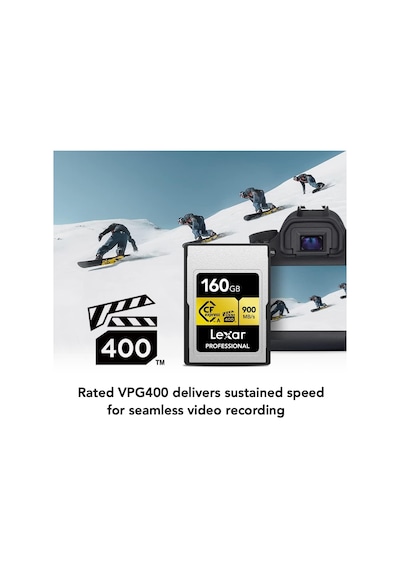 Lexar 160gb Profesyonel Cfexpress Tip A Altın Serisi Hafıza Kartı