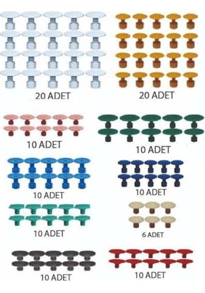 Bydent Pdr Boyasız Göçük Düzeltme Çanta Set 140 Parça Süngersiz