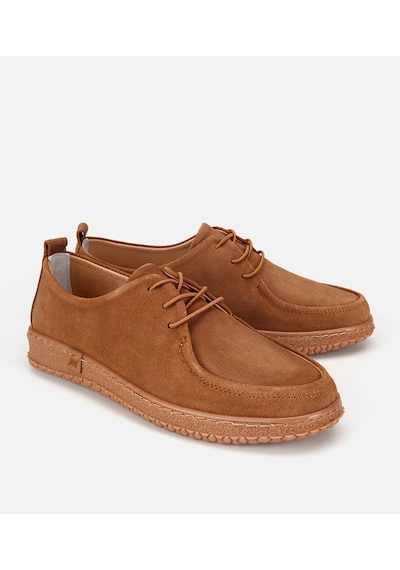Hotiç Kadın Süet Deri Taba Esnek Tabanlı Günlük Loafer 01ayh320580a340 01ayh320580a340