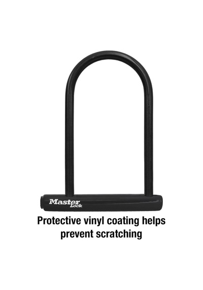 Master Lock 8320d Anahtarlı U-kilit, 7-1/4" X 8", Siyah