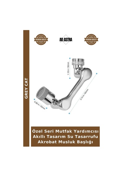 Özel Seri Mutfak Yardımcısı Akıllı Tasarım Su Tasarrufu Akrobat Musluk Başlığı Çok Renkli