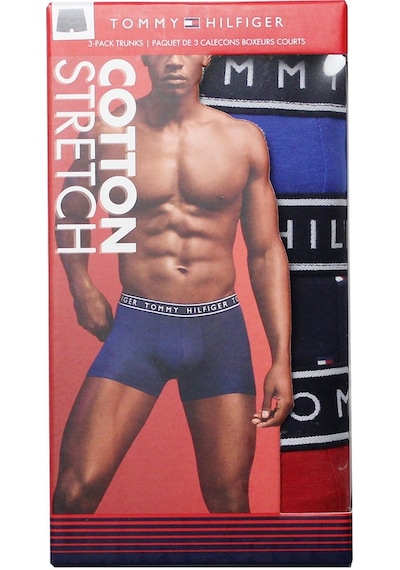Tommy Hilfiger Tommy Hılfıger Cotton Stretch Erkek 3 Lü Boxer 09T4225 413 Çok Renkli