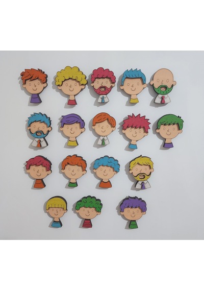Ahşap Karakter Magnet
