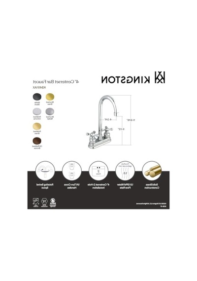 Cilalı Pirinç Bar Musluğu, 10,64 Cm Ağız Erişimi 30.000 Mah