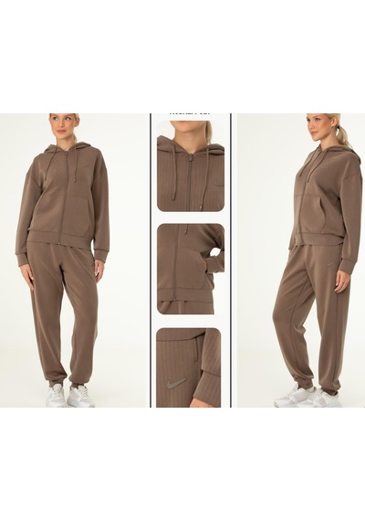 Nike Ba-2783 Kadın Eşofman Takımı Modal / Poly Cotton Bej