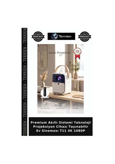 Özel Seri Medya Teknoloji Multimedya Projeksiyon Cihazı Taşınabilir Ev Sineması T11 4k 1080p