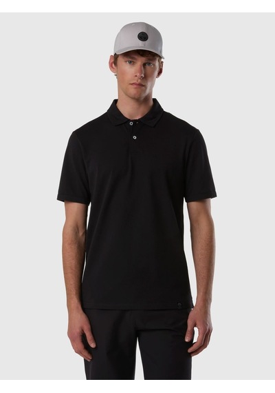 North Sails Kısa Kollu Pamuklu Erkek Polo Yaka T-shirt-33489 Siyah
