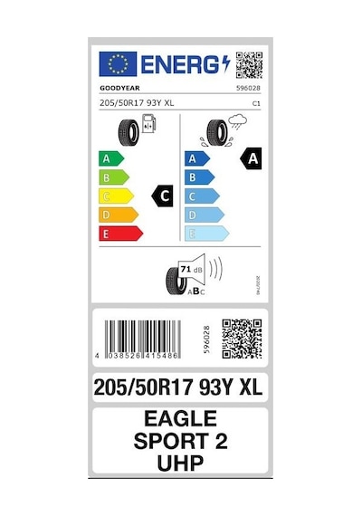 Goodyear 205/50 R17 93Y Eaglesport 2 UHP XL FP Yaz Lastiği 2024