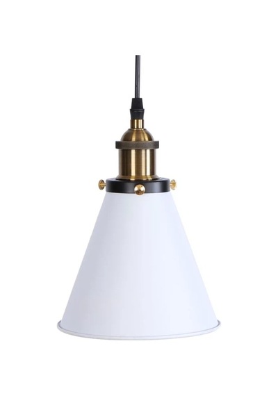 Retro Beyaz Tekli Sarkıt Avize Rustik Avize 18 Cm