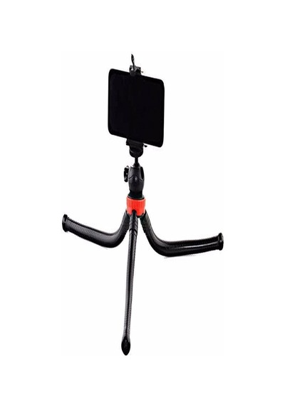 Ayrex Teknosepetim Esnek Flexible Tripod Kamera Profesyonel Telefon Tutucu 360 Derece Tripot, Siyah Diğer