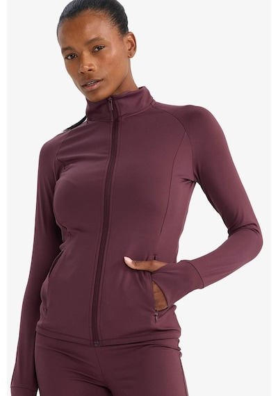 Defacto Fitted Dik Yaka Spor Kahverengi Kadın Hırka B3985ax/bn277 Kahverengi
